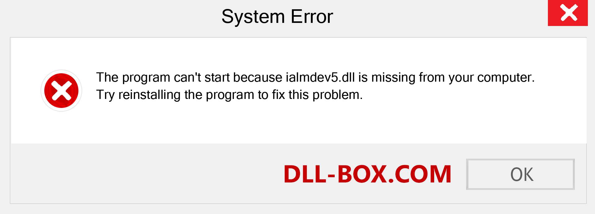  ialmdev5.dll file is missing?. Download for Windows 7, 8, 10 - Fix  ialmdev5 dll Missing Error on Windows, photos, images